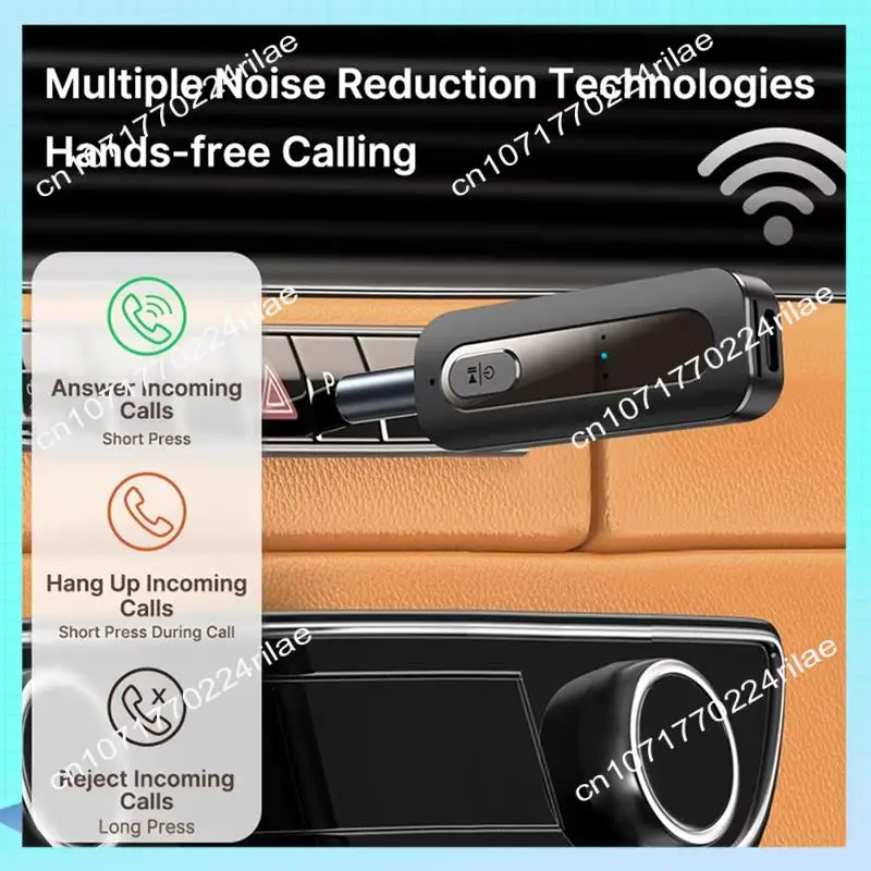 A17Z Audio Adapter 2 In 1 Bluetooth 5.4 3.5Mm Jack For Car Music Audio Multi-Device Compatible