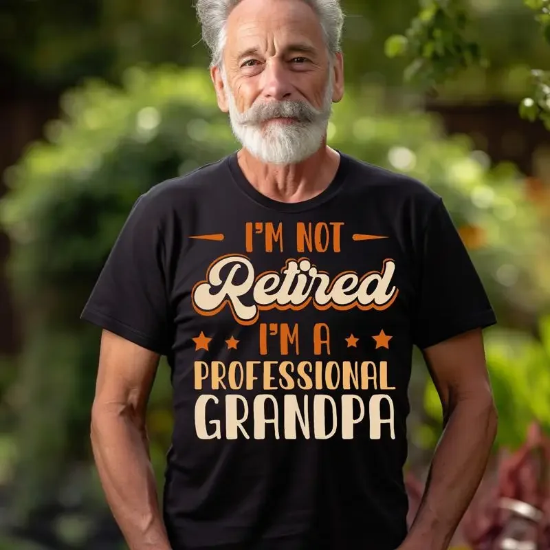 I'M Not Retired A Professional Grandpa T Shirt Funny For Tee Fathers Day Grandkid