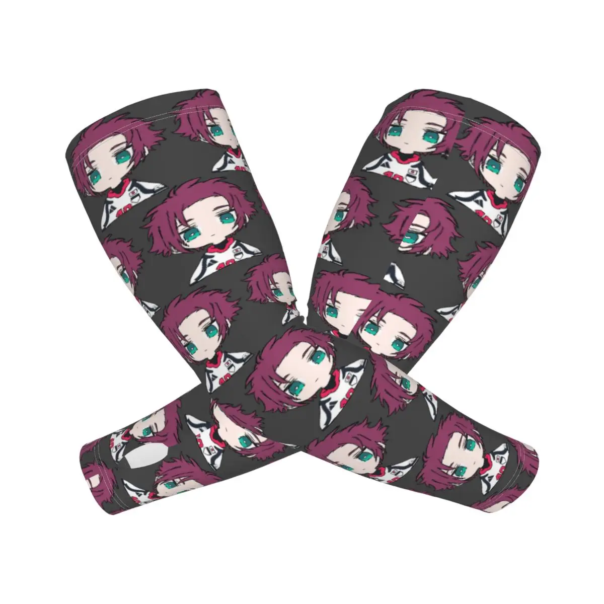 

Itoshi Rin аниме Blue Lock (3) наружные рукава для защиты от солнца и ультрафиолета, летние ледяные шелковые велосипедные татуировки на рукавах