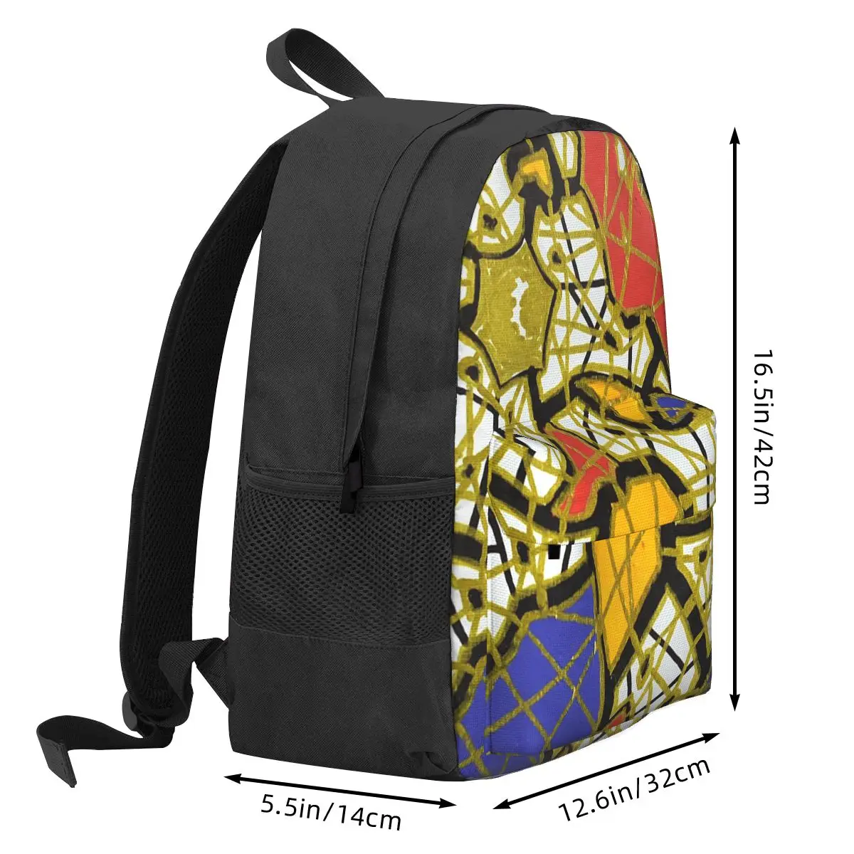 Gold Lines On Colored Spots Backpack Hot Sale Daypack Large Capacity Boys Girls BookBag School Bag Shoulder Bags for Men Women