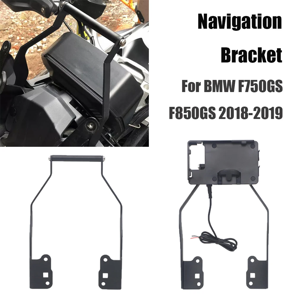 For BMW F750GS F850GS 2017-on Stand Holder Phone Mobile Phone GPS Plate Bracket F750GS F850GS 2017 2018 2019-ON