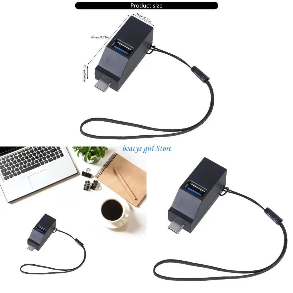 

C7AB USB C HUBS Adapter 1 USB и 2 USB 2.0 Зарядка порта и обмен данными разветвитель для планшета для ноутбука