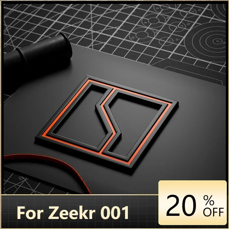 

New! For Zeekr 001 2021-2024 Accessories Look Trim Car Front Machine Panel Logo Car Tail Badge Cover Decor Sticker Frame Garnish