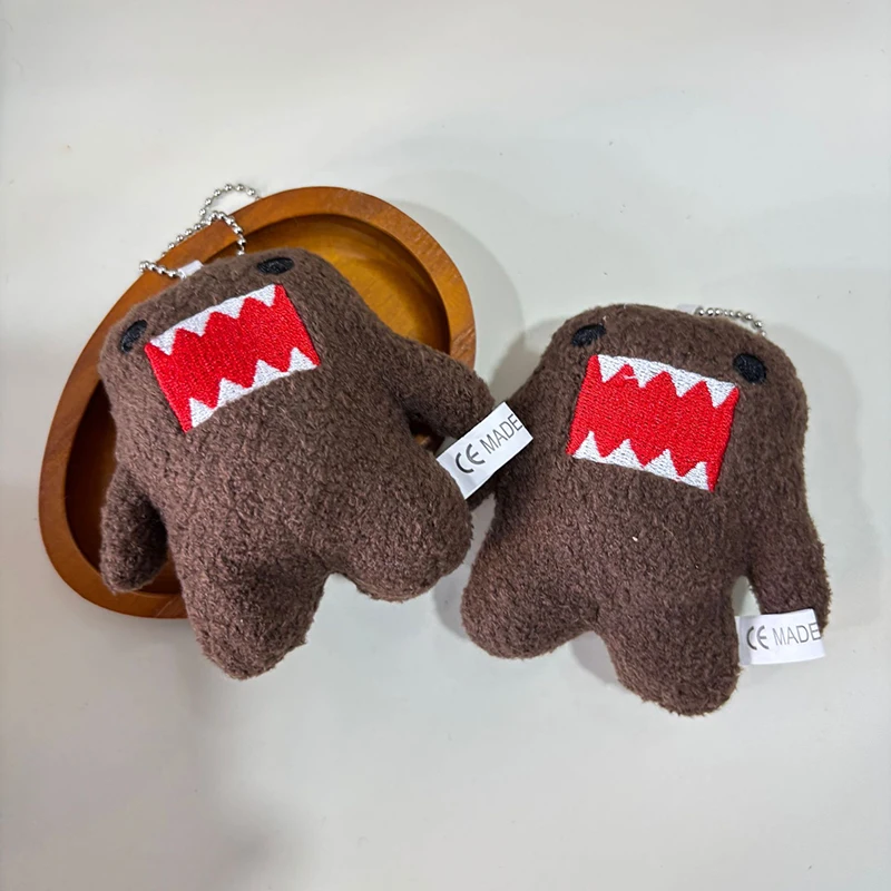 Kawaii Niedlicher Domo Kun Plüsch-Schlüsselanhänger Anime-Schlüsselring Charm für Taschen Schlüssel Geschenk Sammlung ca. 9*7*4 cm