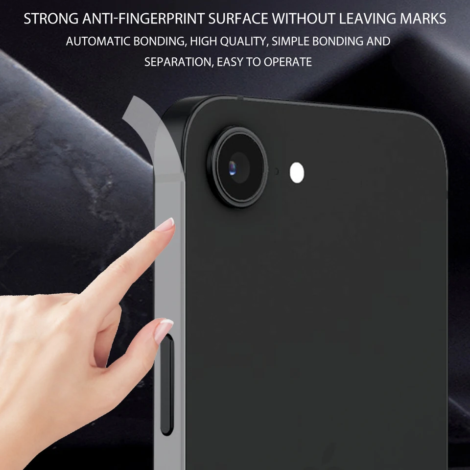 Películas Protectoras Laterales de Hidrogel Anti-Rayaduras Protectores de Marco Stickers para iPhone 17Pro 16 15 14 13 ProMax HD Transparente Cubiertas de Borde 4