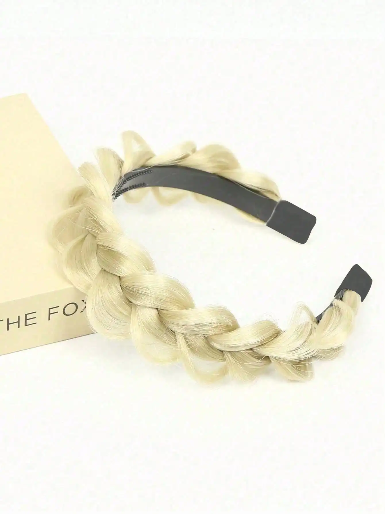 

Anti-Slip Fluffy Fishbone Braided Synthetic Hair Headband For Women Washable Hair Accessory