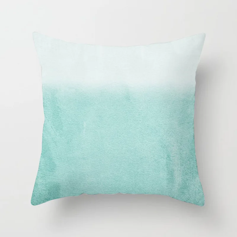 45x45cm Light Blue Green Mint Cushion Cover Modern Geometric Print Boho Decorative Pillow  Sofa Throw