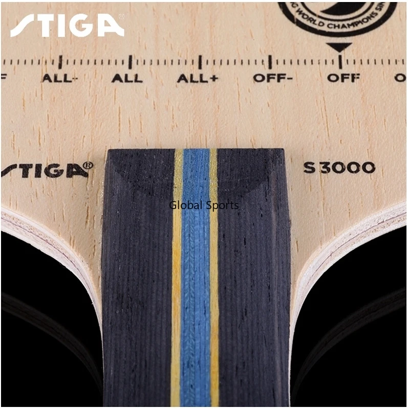 기존 STIGA S3000 탁구 블레이드 라켓 Allround Play 5 플라이 우드 컨트롤 기존 STIGA 탁구 박쥐 패들