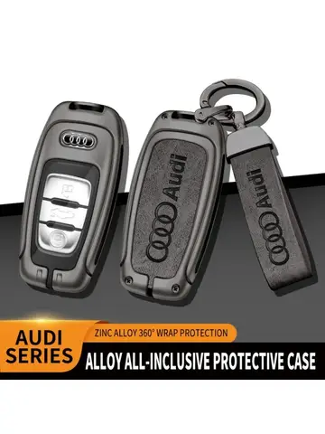 자동차 아연 합금 키 케이스 자동차 키 체인 금속 키 쉘 아우디 Allroad Quattro A1 A3 A4 A5 A6 A7 A8 Q5 S3 S4 S5 S6 S7 RS4 RS5