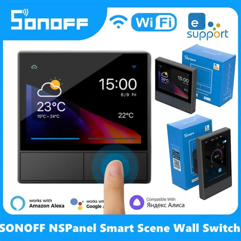 

SONOFF NSPanel Smart Scene Wall Switch EU/ US Wifi Smart Thermostat Display Switch All-in-One Control Ewelink Alexa Google Home