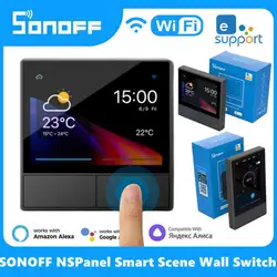 SONOFF NSPanel Smart Scene Wall Switch EU/ US Wifi Smart Thermostat Display Switch All-in-One Control Ewelink Alexa Google Home