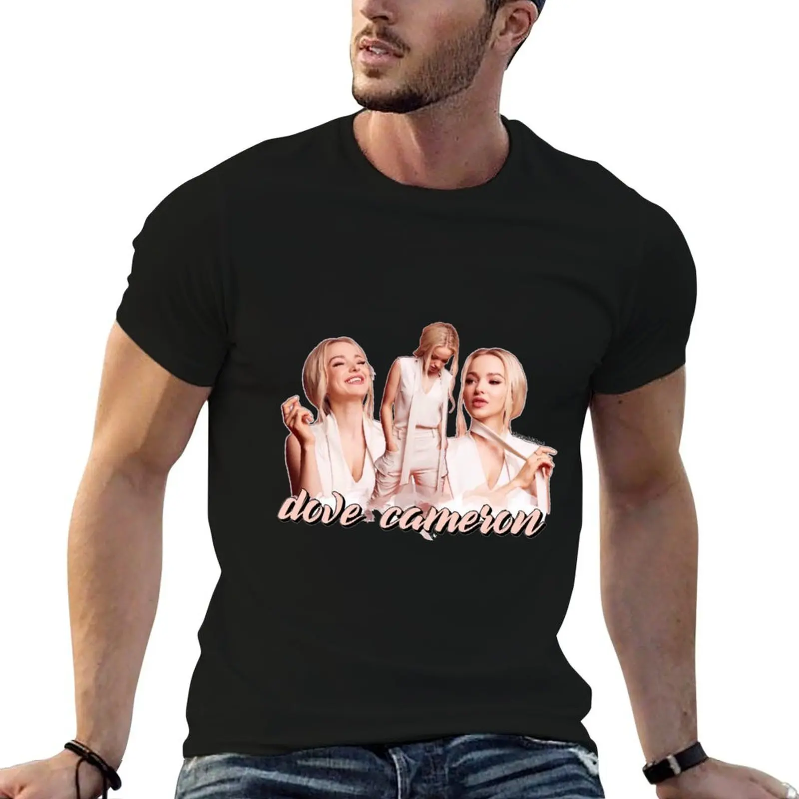 

Dove Cameron T-Shirt man t shirt cotton high quality man t shirts for men casual T-Shirt