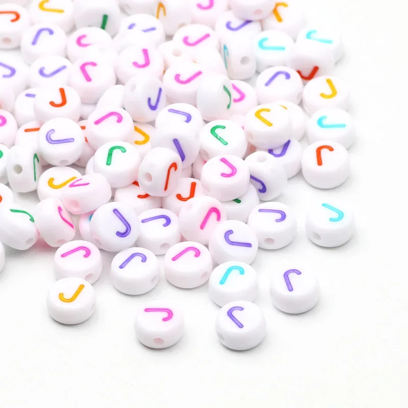 100-500PCS Bunte Runde A-Z Alphabet Buchstaben Acryl Lose Spacer Perlen für Schmuck Machen Diy Armband Halskette zubehör – Detail 11