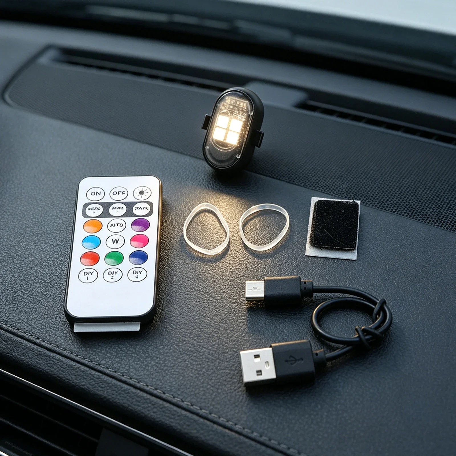 5V Voltage Strobe Lights High Visibility Vehicle Lights Anti Collision Lamp Anti-Collision Lamp Built-in Lithium Battery