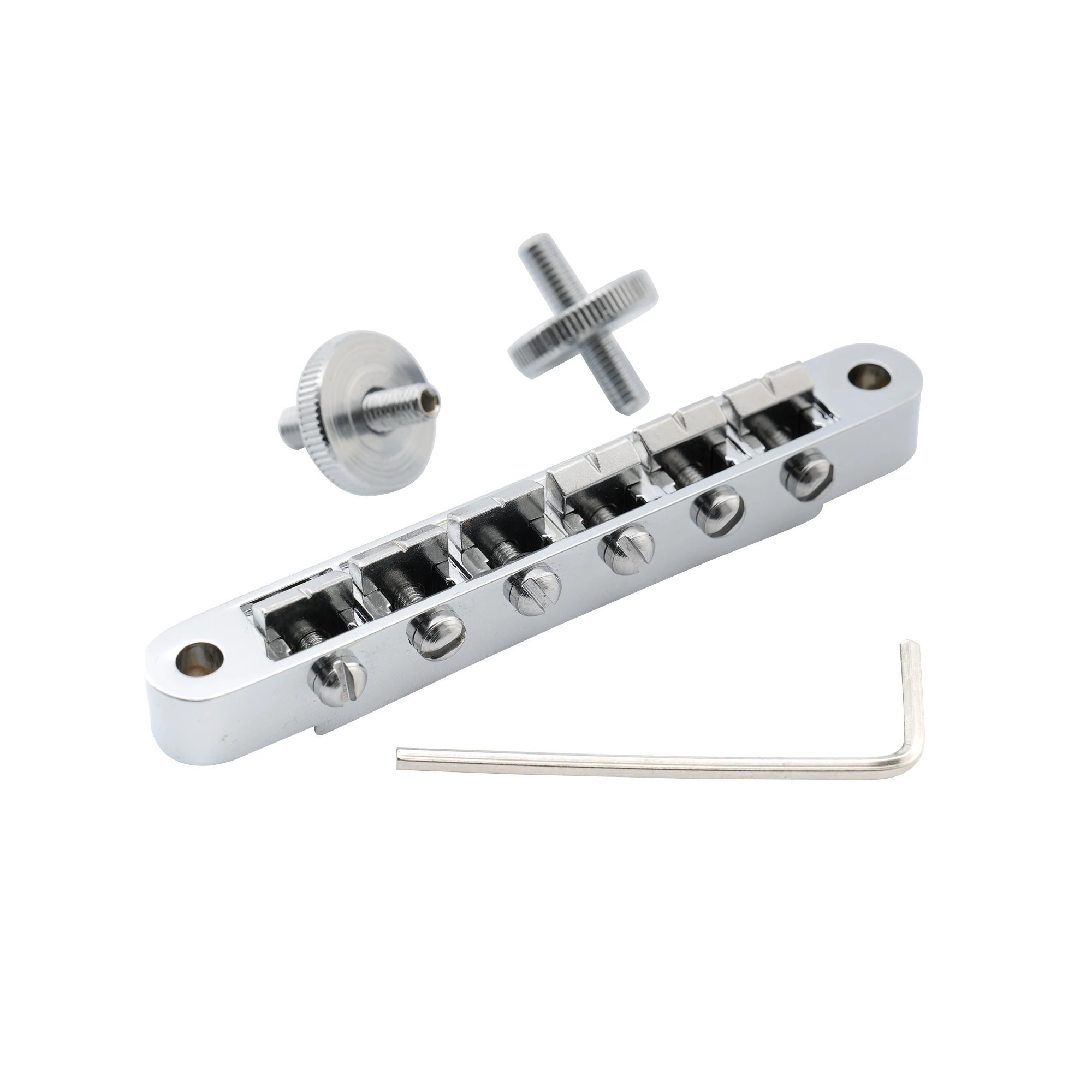 Musiclily Pro 52mm ABR-1 Tune-o-matic Bridge for Epiphone Les Paul SG Style Electric Guitar, Chrome