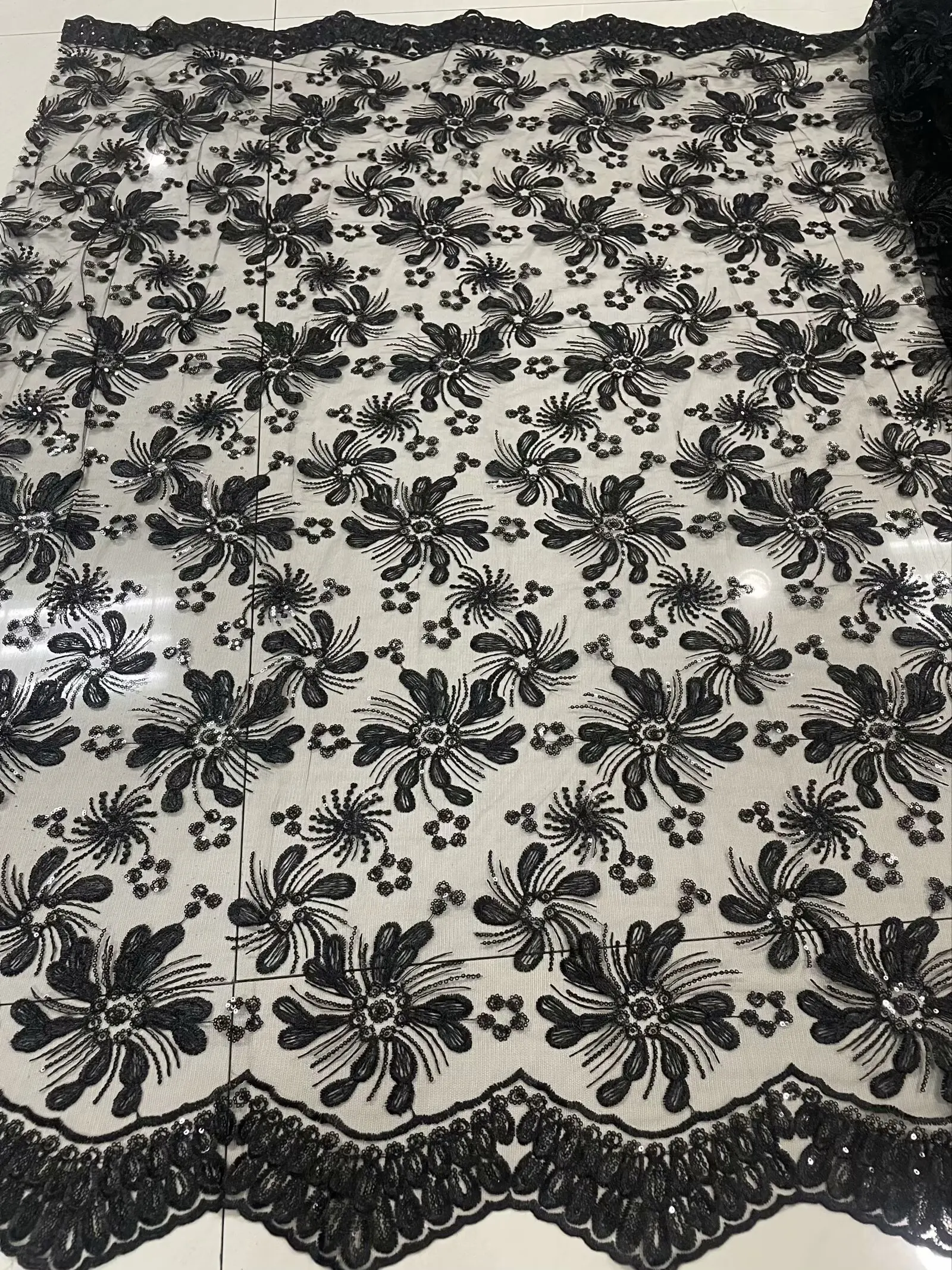 

Африканская сетчатая кружевная ткань с блестками, 5 ярдов, высококачественное нигерийское французское сетчатое тюлевое кружево для шитья роскошных свадебных платьев