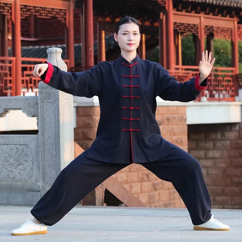 Tai Chi Clothes Thick Kung Fu Dress Wushu Clothing Martial Art Uniform Women And Men Unisex Kun Master Multicolor 2023 New Style