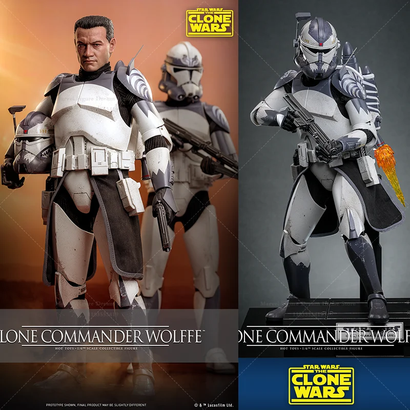 

TMS141 1/6 Scale Star Wars Wolf Pack Clone Commander Wolff 12-inch Full Set Action Figure Male Soldier In Stock HOTTOYS HT