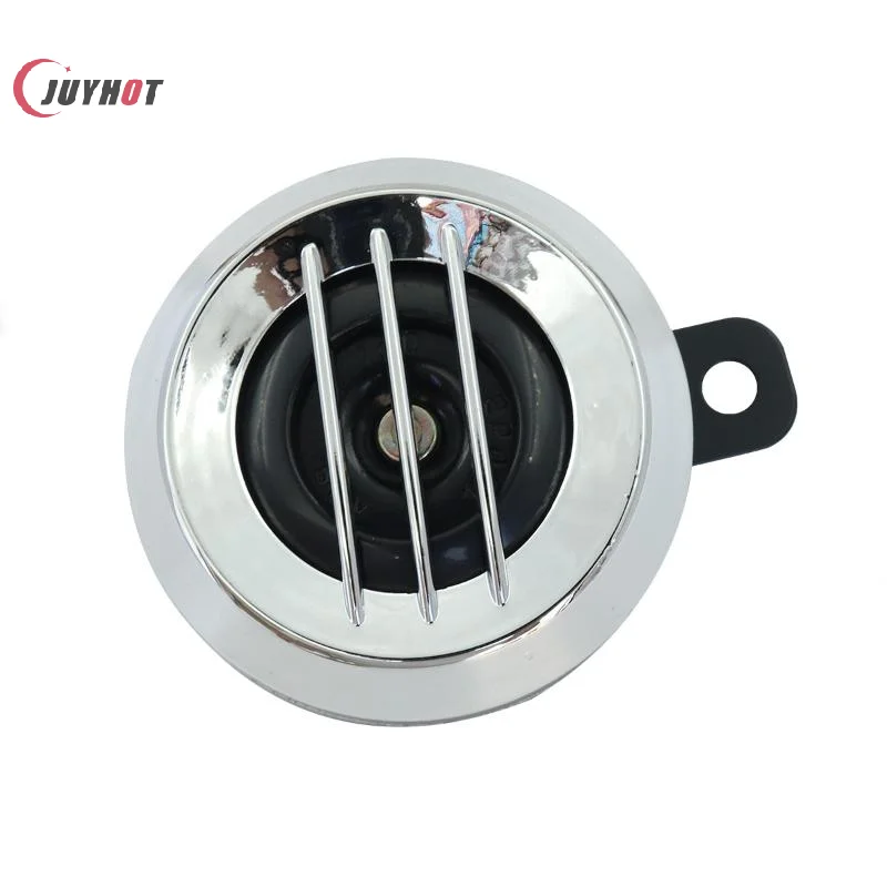1Pcs 60V Electric Horn With Loud Stable Sound And Chrome Plated Cover For Motorcycles Scooters Electric Bikes And Mopeds