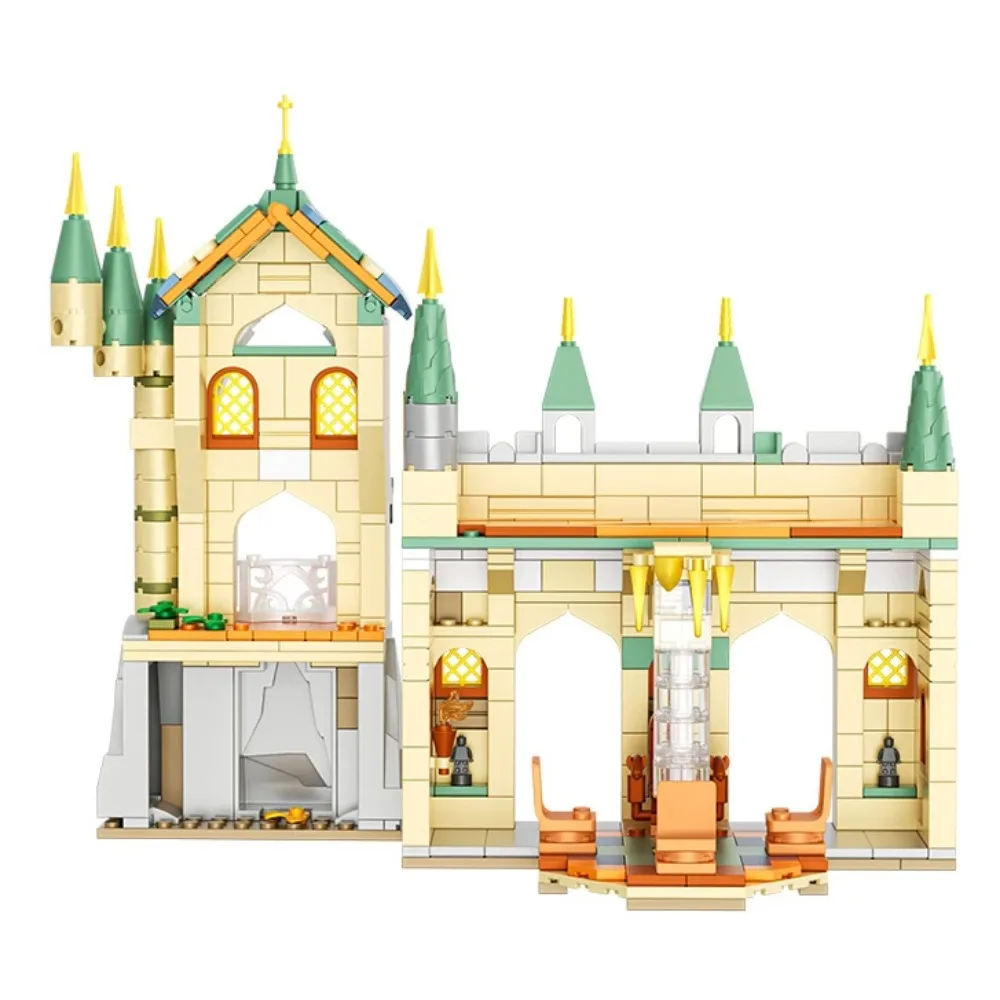 Blocs de construction château d'ombre verte créatifs, 1555 pièces, château d'ombre verte, modèle de maison Rivendell, briques à assembler, jouets pour adultes