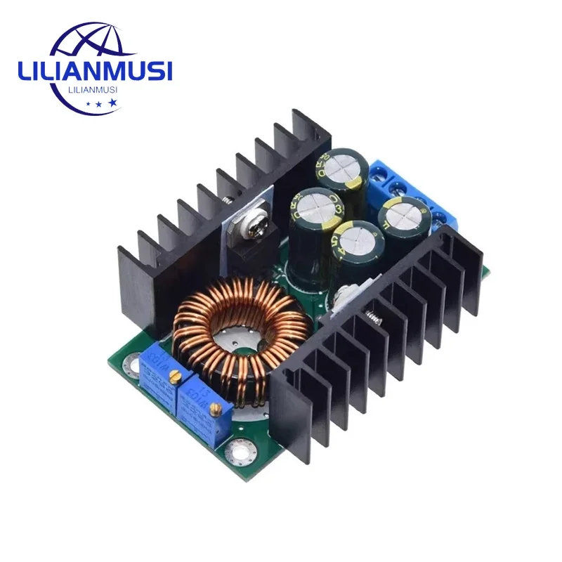 50PCS Adjustable Power Module 12A Buck 24V to 12V LED Drive 300W with Charging Indicator