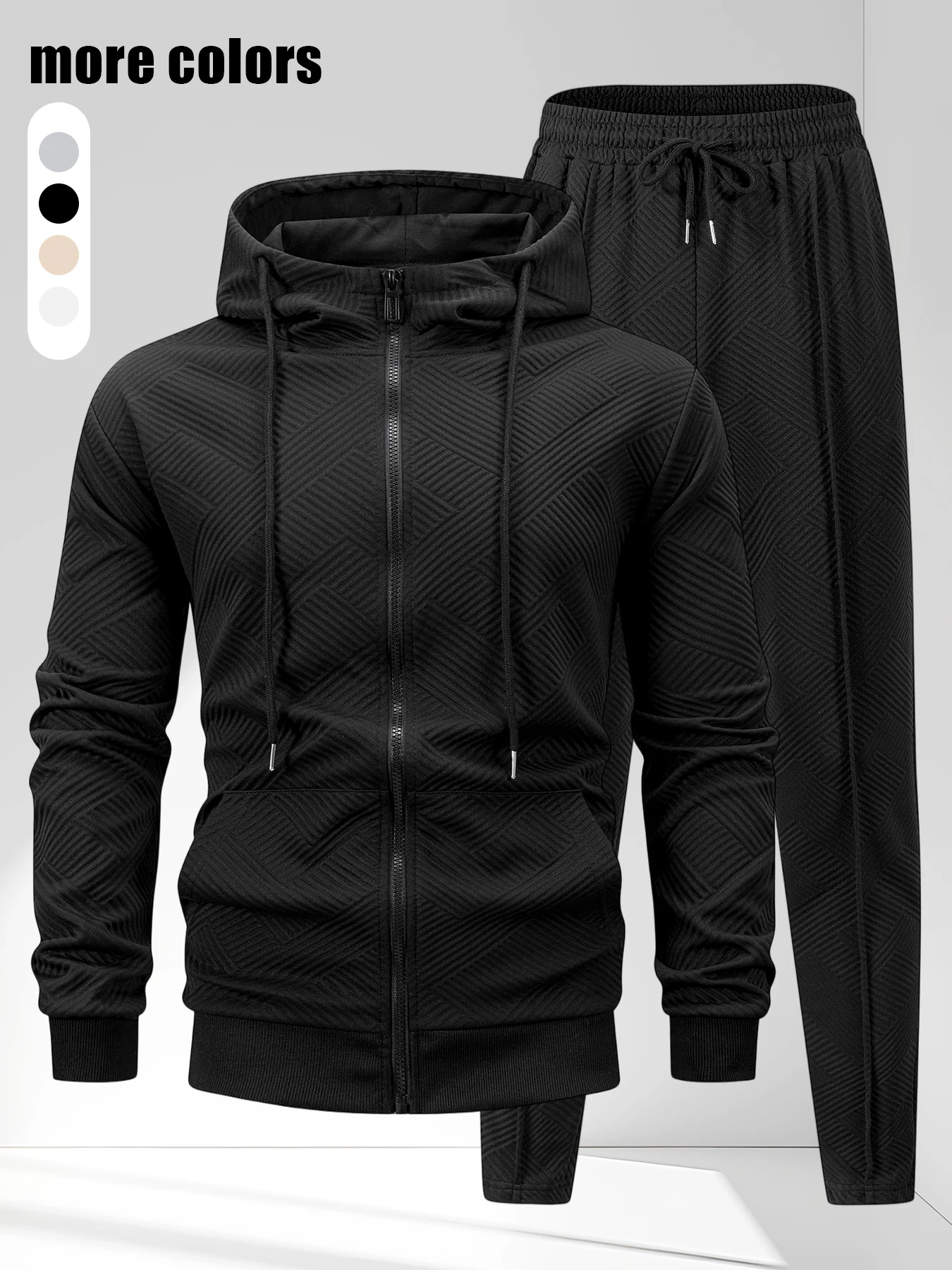 

Мужской спортивный костюм: куртка и брюки для весны и осени, повседневные толстовки и штаны для спорта, активного отдыха и тренировок в зале