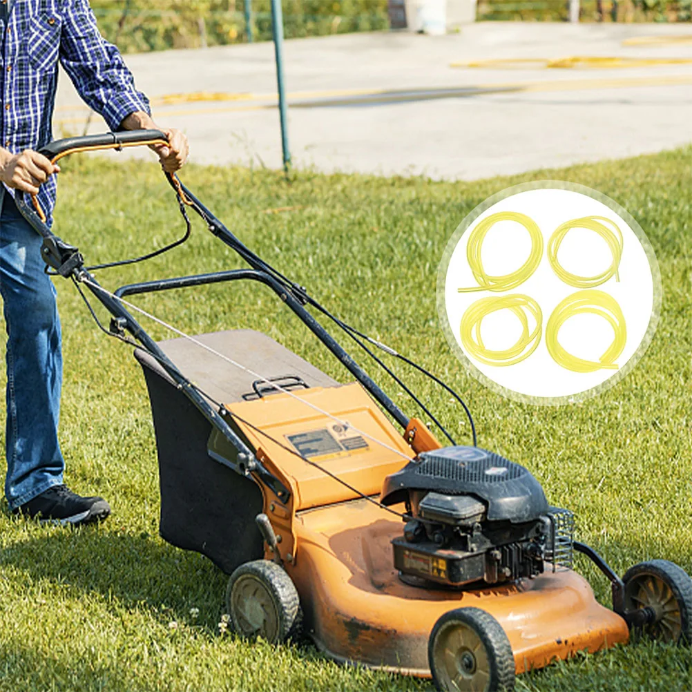 

4pcs Line Hose Tubes Multi-Functional Gas Oil Hoses For Lawn Mower Chainsaw String Trimmer Small Engine Repair Pvc Durable