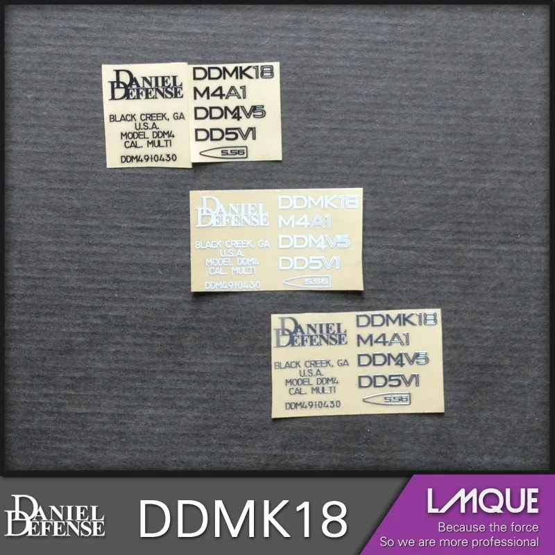 DDMK18 Metal Sticker DIY Decoration MK18 New Weill G36 Jinming M4 Gel Ball Water Gun HK416 LeHui AK74 Accessory