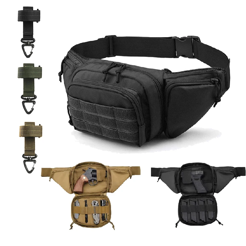 Outdoor Cs Air Gun Colorful Bullet Combat Bag Tactical Gun Waist Wrap Chest Training Hiking Shooting Hunting Pistol Wrap