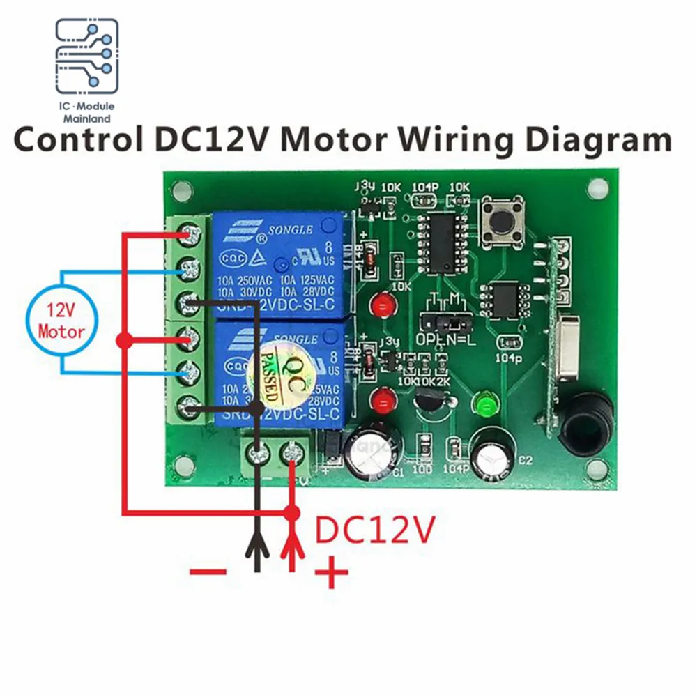 

DC12V 2 Channel Wireless Remote Control Switch 315MHz Receiver+Transmitter Electricity