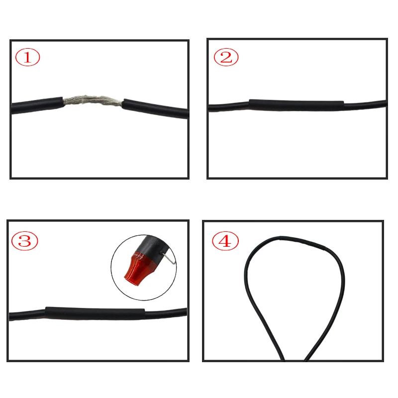 2:1 Times Shrink,Heat Shrink Tube Set,Polyolefin,Insulated Heat Shrinkable Sleeve for Wire Connection and Data Line Protection