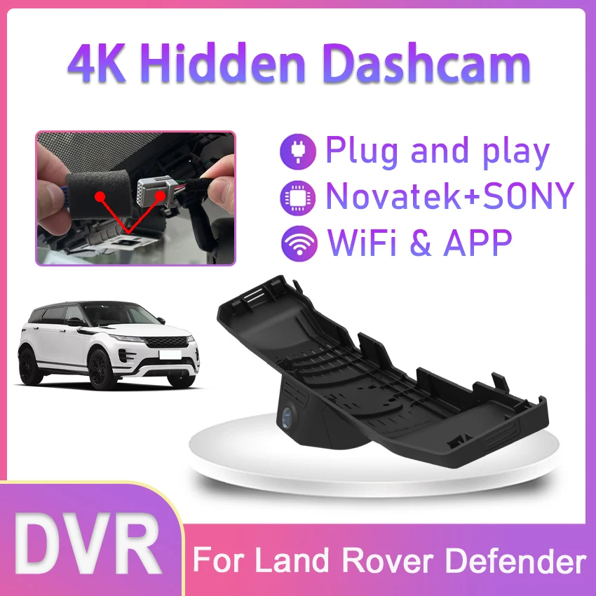 New! Dash Cam For Land Rover Defender 90 110 130(L663)2023 2022 2021 2020 Plug and Play Car DVR Camera,Accessories for Defender