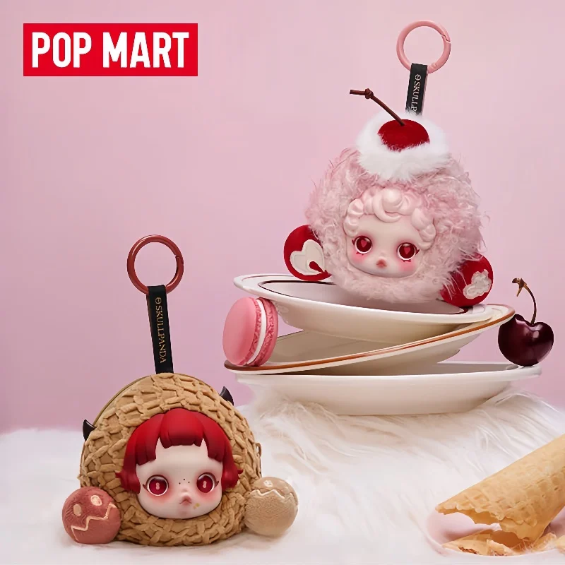 

Original POPMART SKULLPANDA Sleepless Theater Series Earphone Bag Accessories Vinyl Plush Pendants for Girls' Birthday Gifts