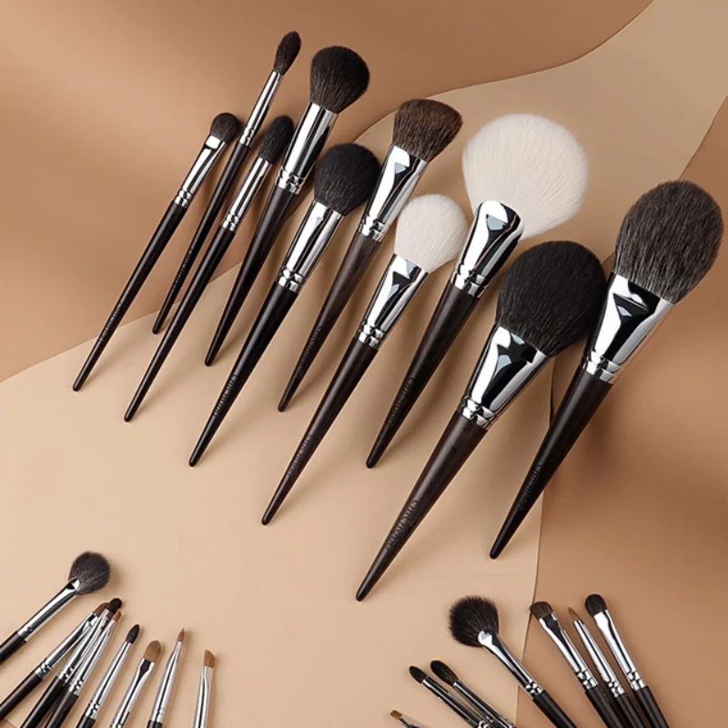 CHICHODO Makeup Brush-Luxury Ebony Handle Natural Hair 41Pcs Brushes Series-Foundation Eyeshadow Eyebrow Powder Eyebrow Eyeliner