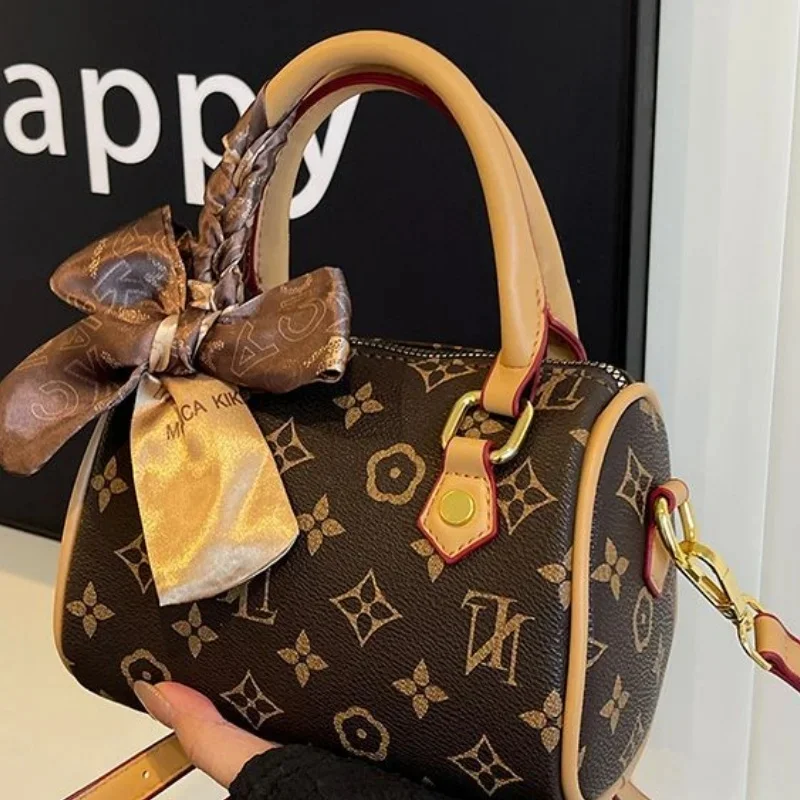 

New Hot selling luxury crossbody bag - Women's crossbody bag, retro solid color, high-end leather finish