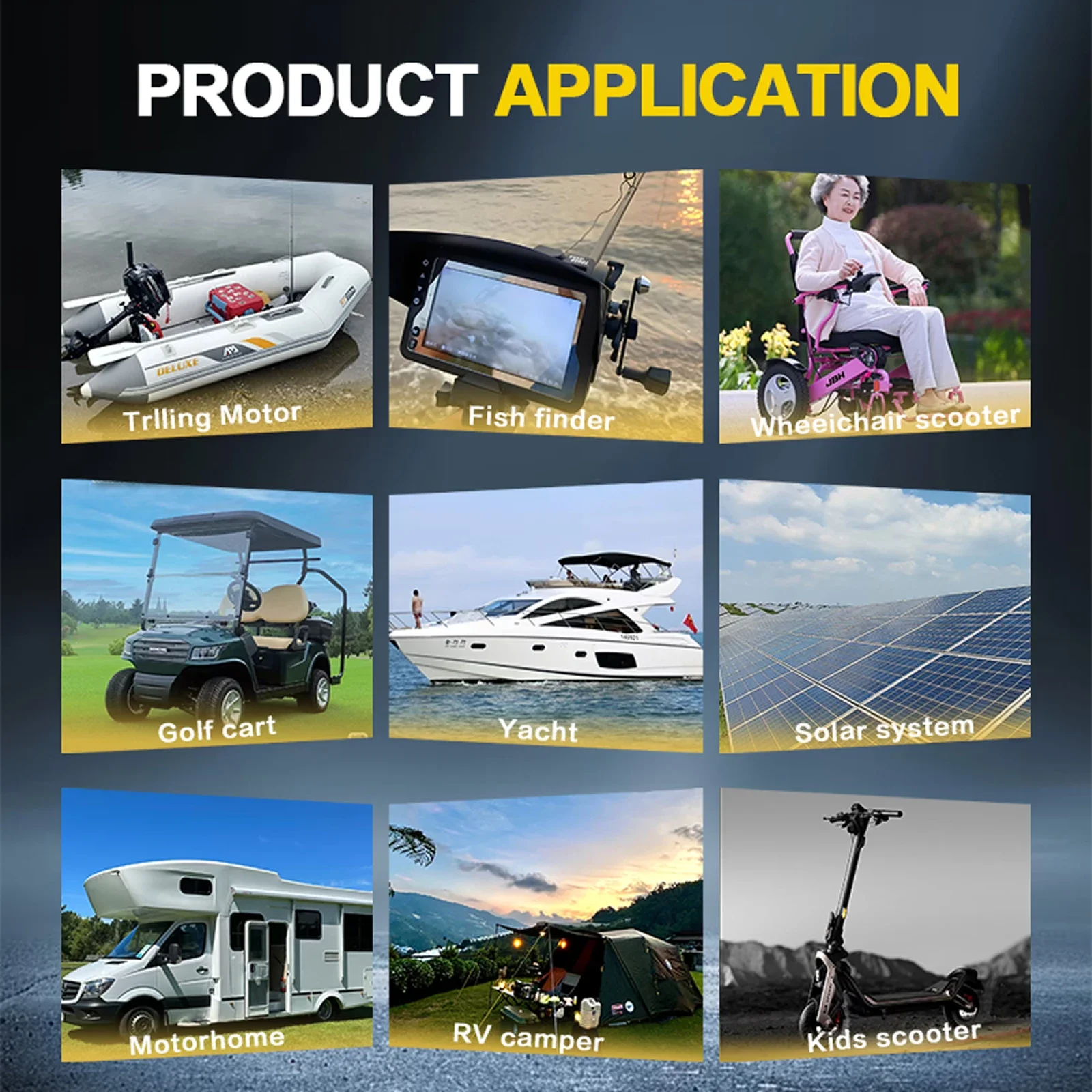 LiFePO4 12V 200Ah  Rechargeable Lithium Battery🚀Built-in BMS,Perfect for Ride on Toys,solar panels,Fish Finders,Power Wheels🛸