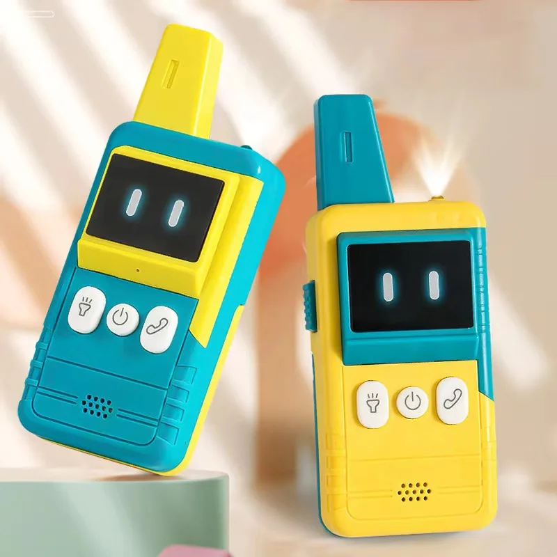 Children Electric Toy Walkie Talkie 300M Portable Handheld Wireless Communication Lighting Outdoor Interactive Toy for Kid Adult