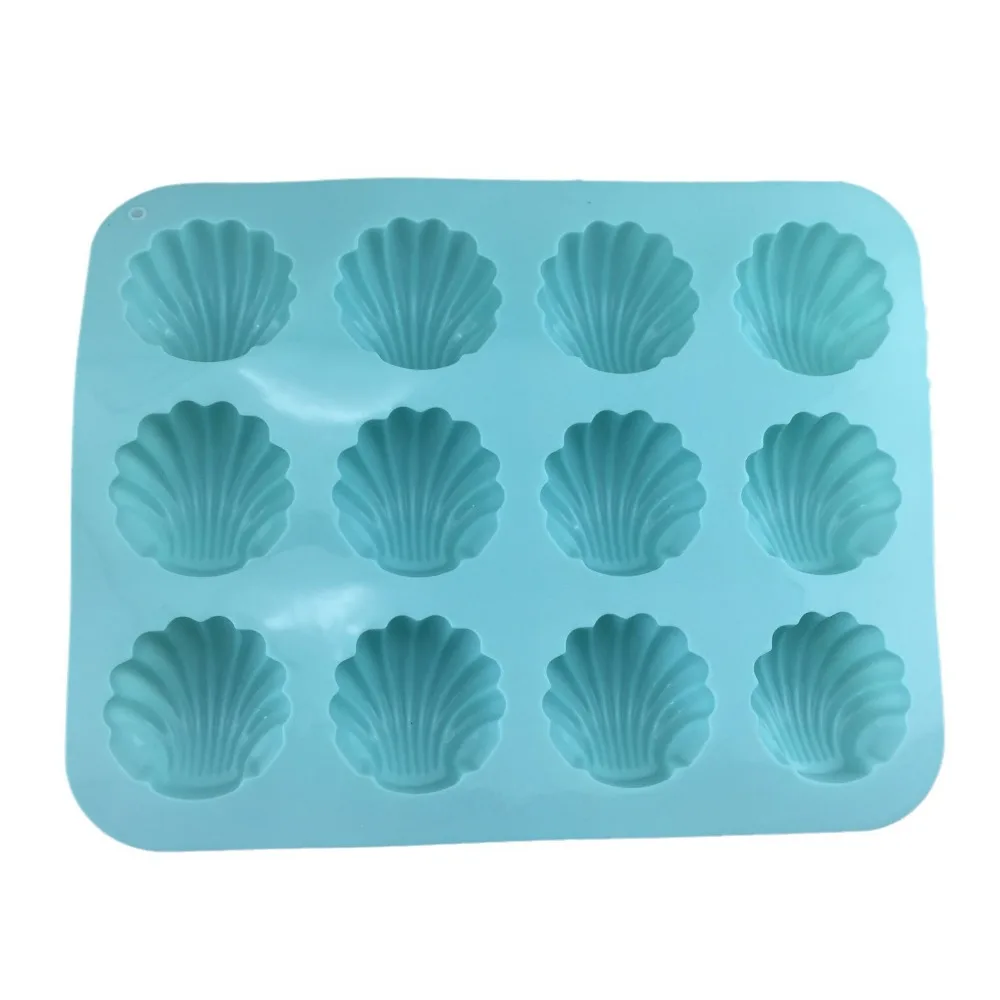 DIY Baking Cake Mold Food Grade Silicone Madeleine Mold Pastry Mold Scallop Cookie Cutter Durable Rust Bake