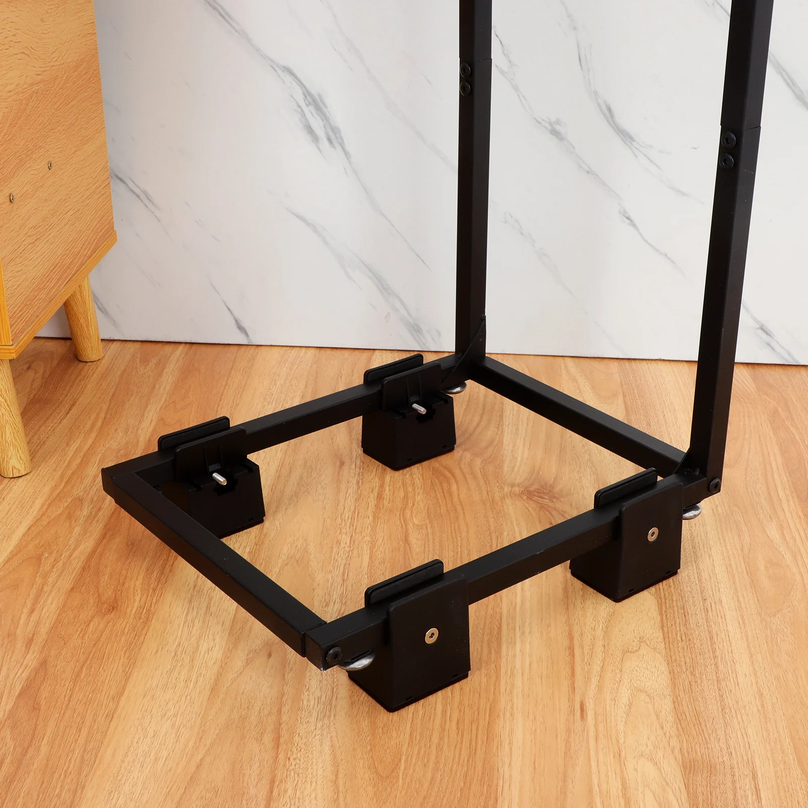 

4pcs Metal niture Riser Legs Adjustable Bed Couch Table Chair Extender Support Leveler Floor Protector Clamp-On Anti-Slip