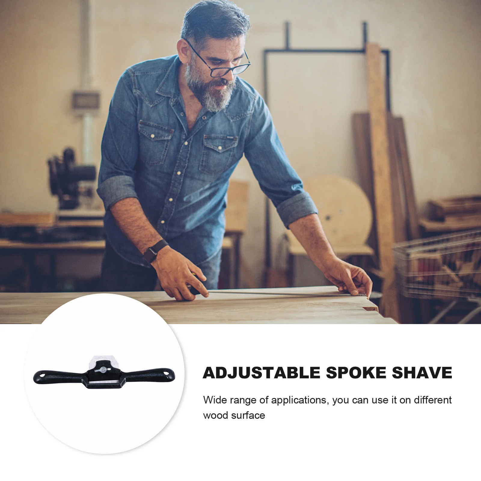 2個セット 調整可能 スポークシェーブ フラットベース メタルプレーン ダブルスクリュー 木工ハンドツール 耐久性のある木工トリミングプレーン