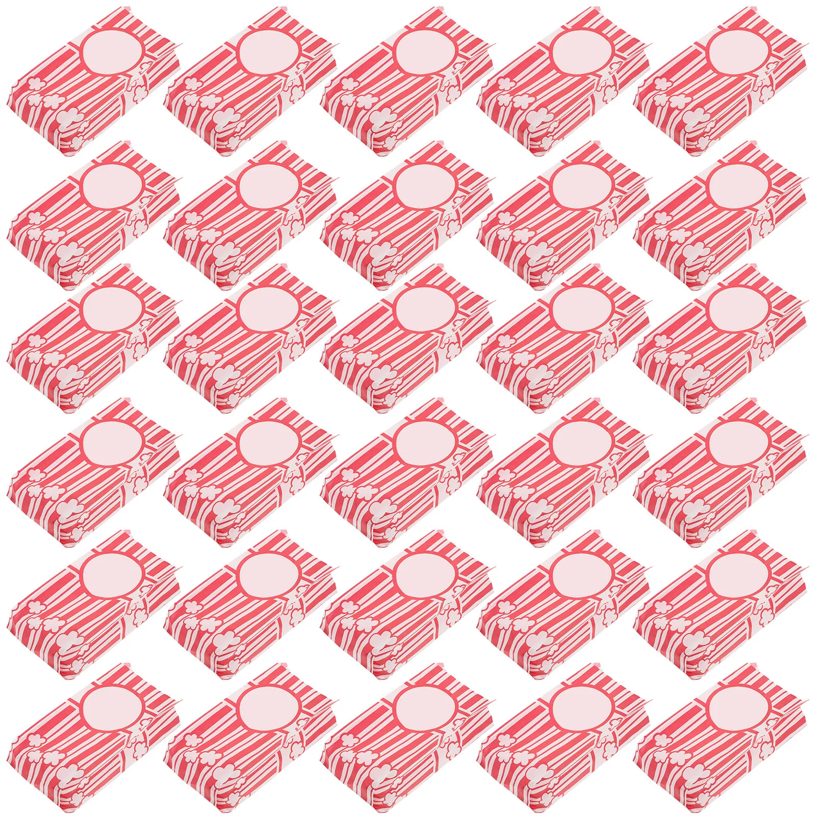 

100pcs Greaseproof Paper Bags 90x60x210MM Popcorn Containers Food Boxes Party Supplies Snack Holders Oil Proof