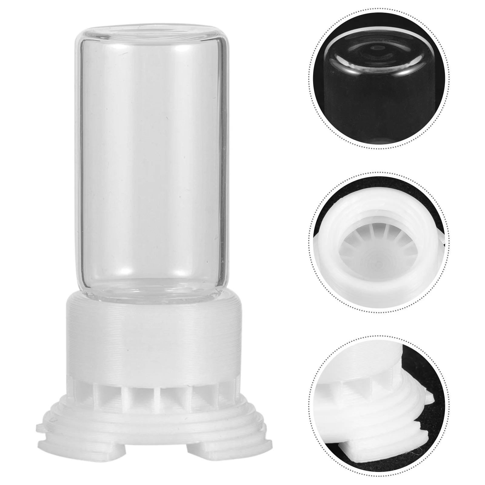 

2Pcs Ant Water Feeding Cup Kit Durable Plastic Glass Material Easy Operation Save Time Nest Waterer