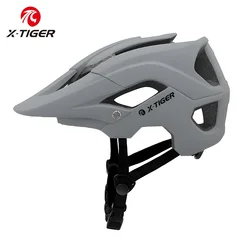 X-TIGER MTB Bike Helmet Ultralight Men Mountain Bicycle Helmet Riding Racing Outdoor Sports Cycling Safety Cap with Brim Adult