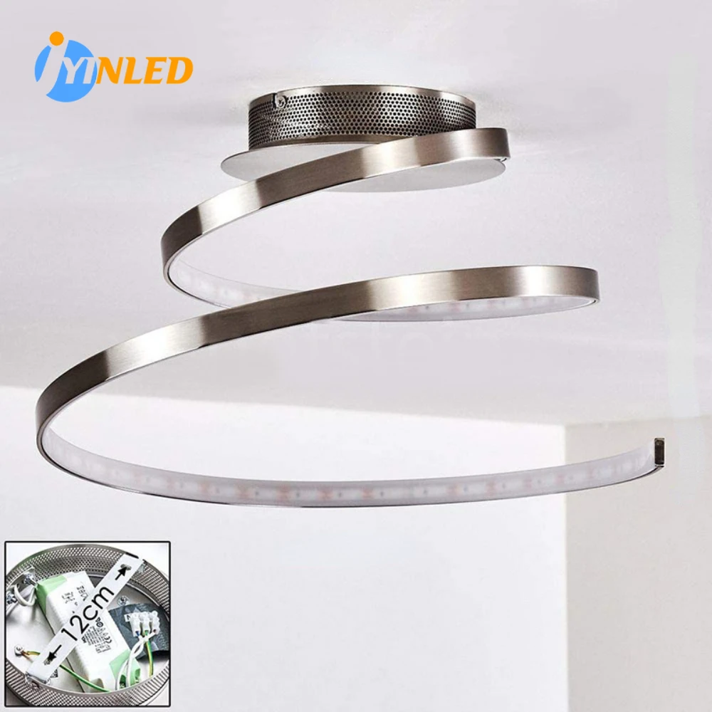 

Surface Mounted New LED Chandelier Light Spiral Designer Ceiling Lamps Living Room Home Deco Bedroom Pendant Lamp Fixture