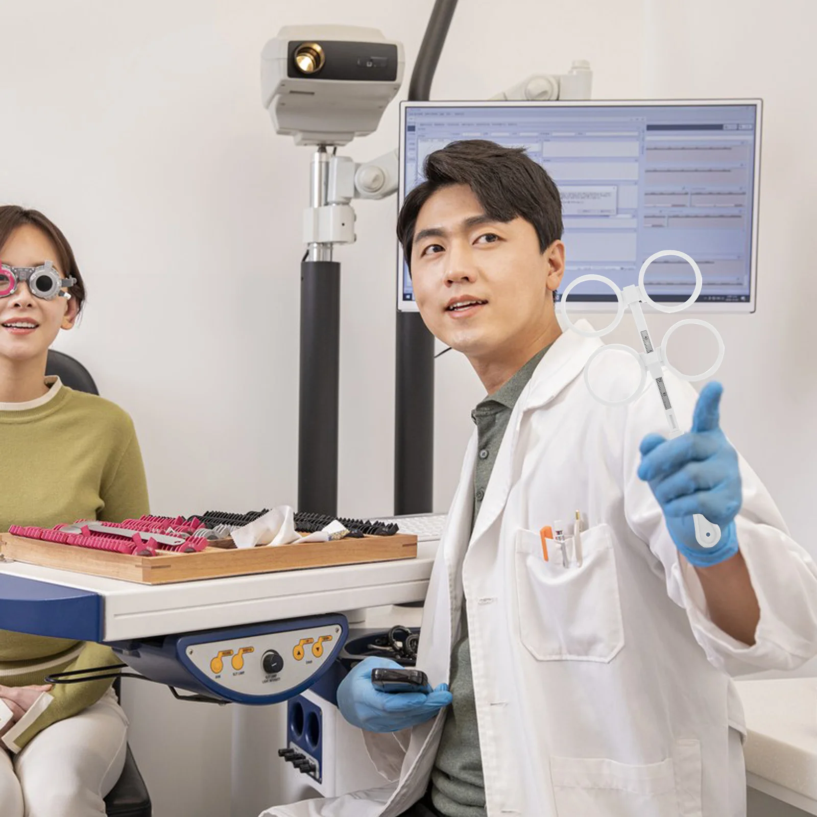 

2Pcs Optical Flip Instrument for Optometry Training Astigmatism Amblyopia Improvement for Adult