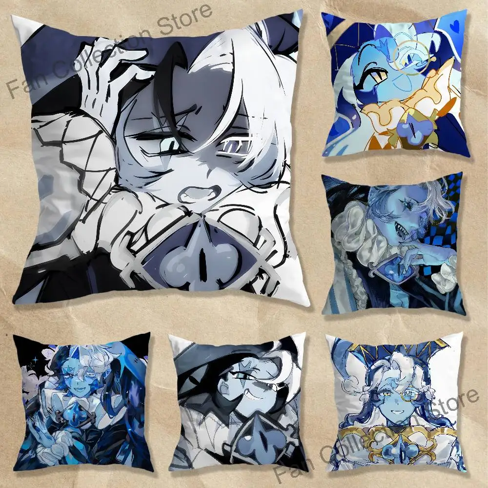 S-Shadow Milk C-Cookie Art Pillow Case Square Double-Sided Printing Short Plush Sofa Cushion Cover Bedroom Bedside Pillow