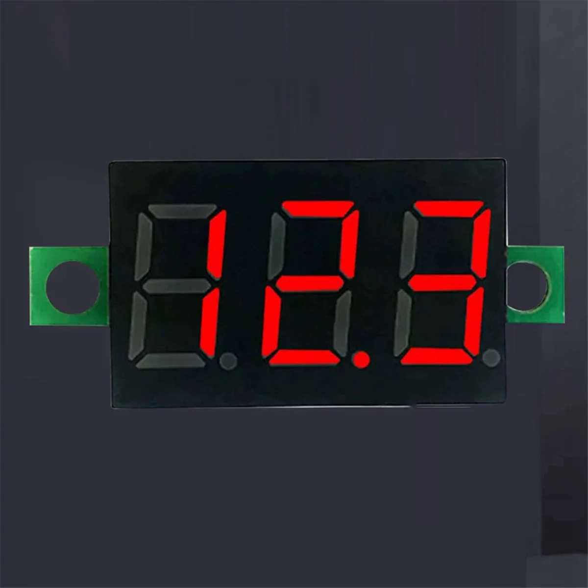 10 ชิ้น 2 สายมินิดิจิตอลโวลต์มิเตอร์ DC 2.5 โวลต์ - 40 โวลต์, จอแสดงผล LED เครื่องทดสอบแรงดันไฟฟ้า - T45C