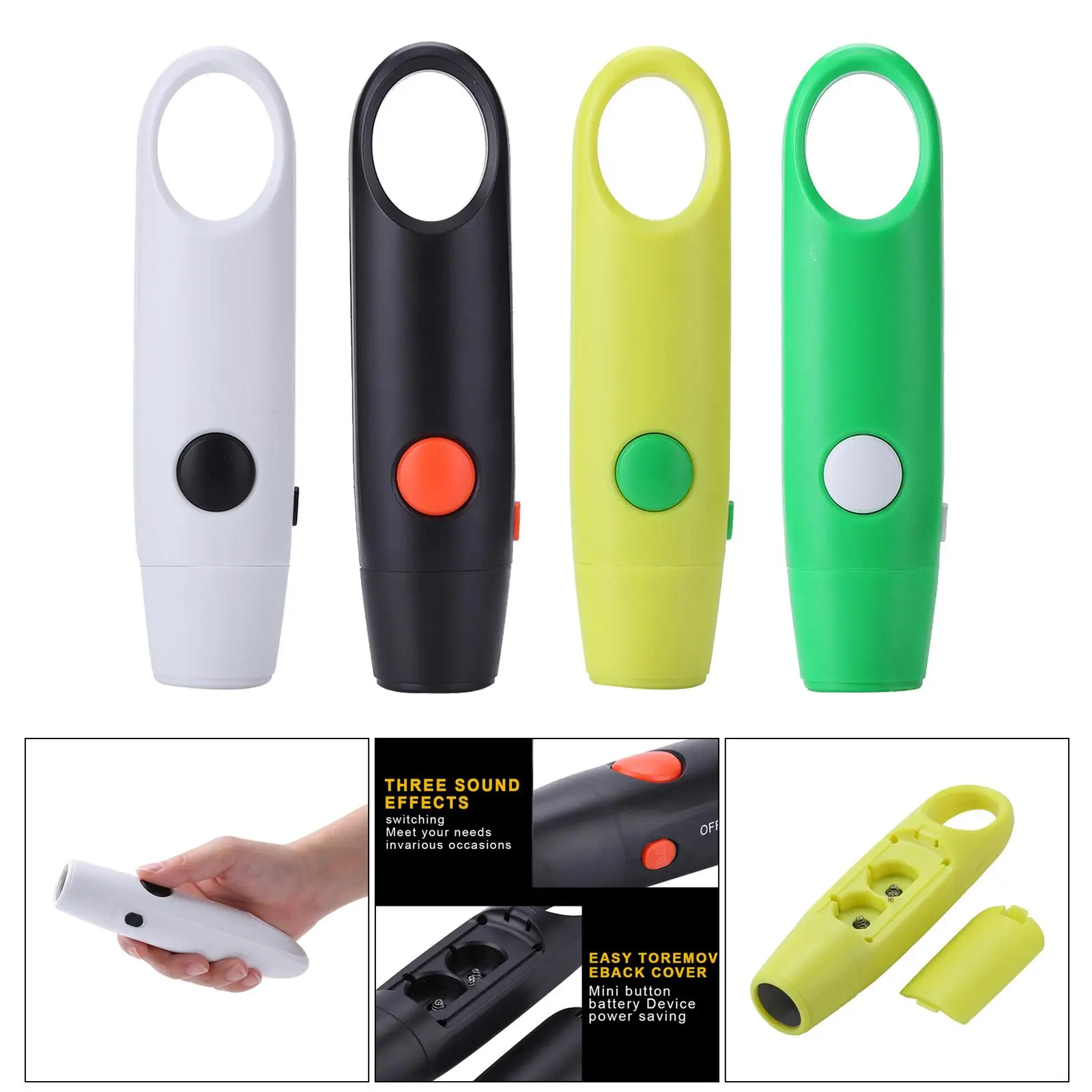 Sports Whistles with Lanyard, Electronic Whistle Handheld for Referee Marine Police Outdoor Camping Emergency Whistle