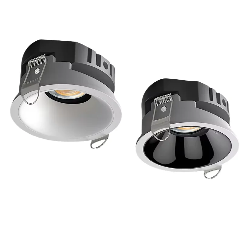 

Ultra-Thin Recessed Spot light Dimmable Downlight Indoor Angle Adjustable Aluminum Ceiling Light for Bedroom Living Room Bedroom