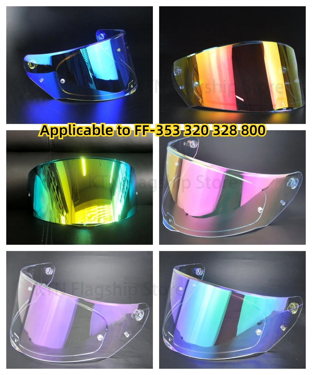 For FF-353 320 328 800 transparent electroplated lens motorcycle helmet lens accessories